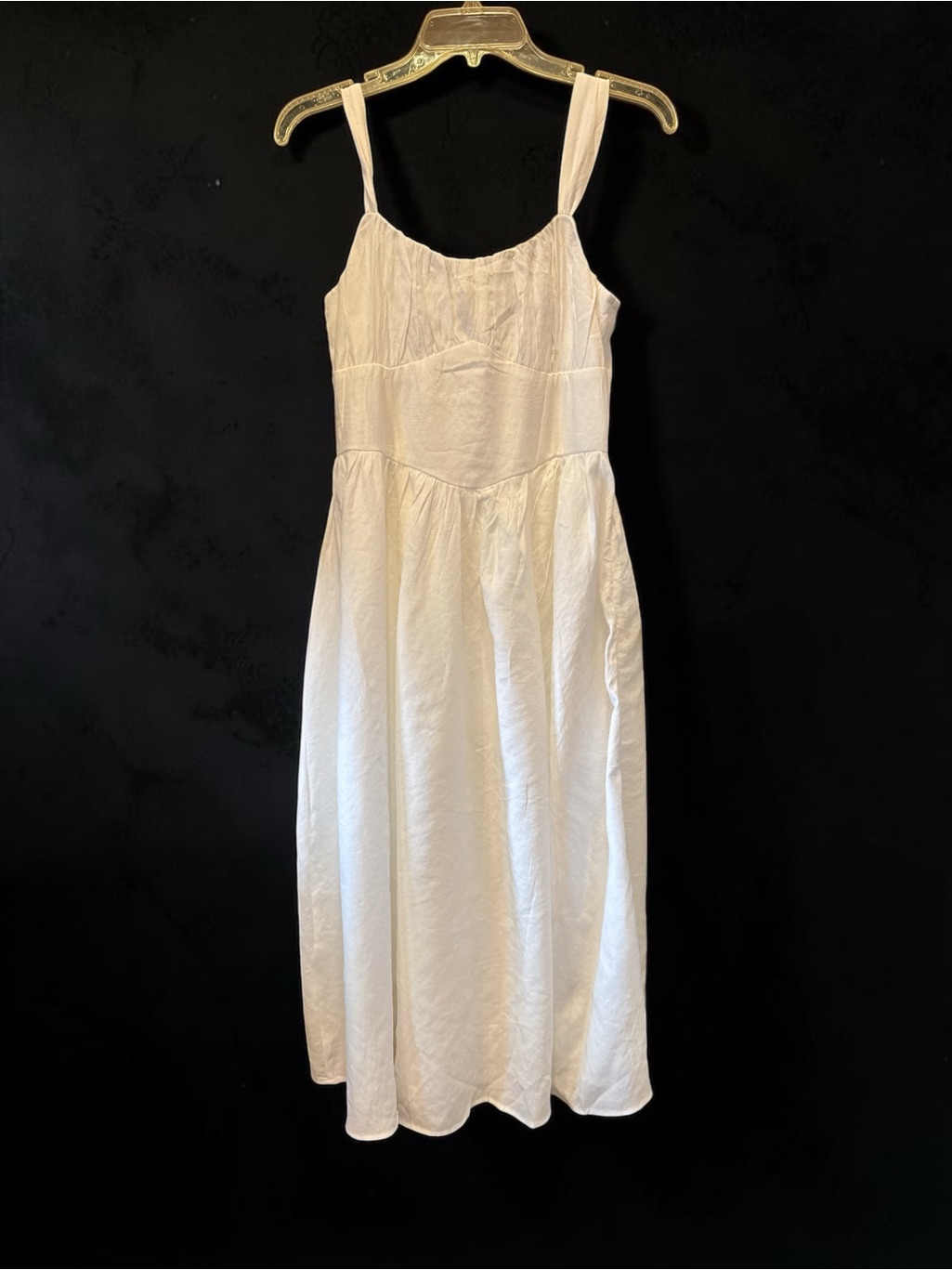 Francesca's Collections White Midi Sundress - Perfect For Brides!